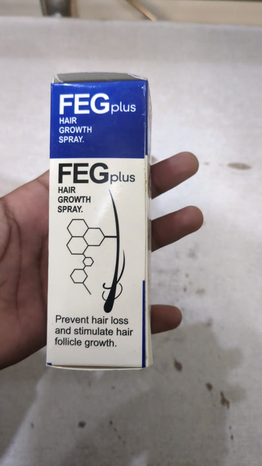 FEG Plus Hair Growth Spray Stimulate Follicles Reduce Hair Fall And Encourage Thicker Healthier Hair - 60ML