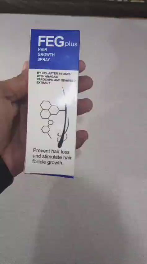 FEG Plus Hair Growth Spray Stimulate Follicles Reduce Hair Fall And Encourage Thicker Healthier Hair - 60ML